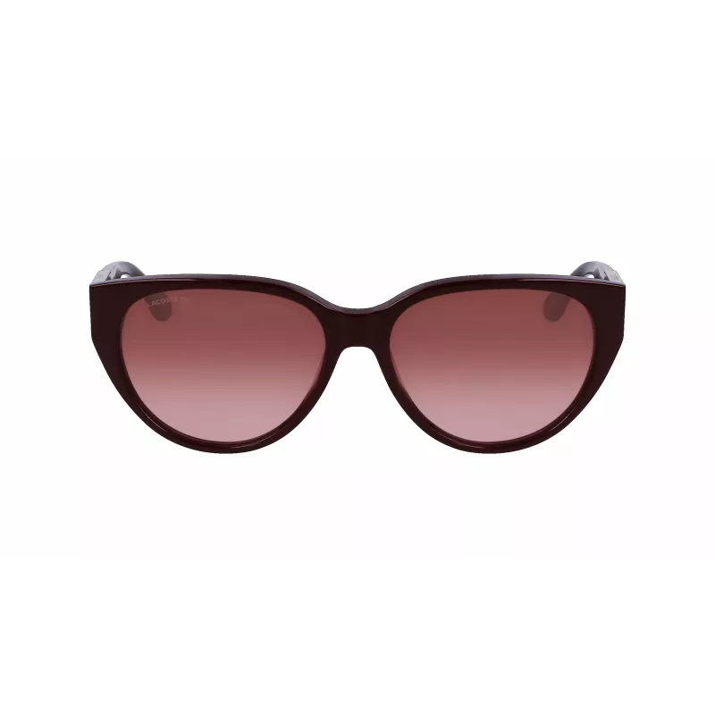 Okulary przeciwsłoneczne Lacoste damskie L985S-603 bordowa oprawka soczewki gradientowe szare 59mm