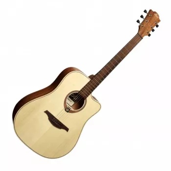 Lag GLA Tramontane 70 DC Dreadnought Cutaway Akustyczno-elektryczna gitara - Naturalny