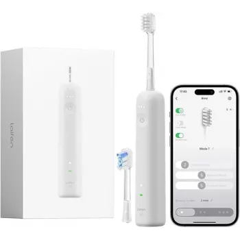 Laifen Wave Elektryczna szczoteczka do zębów – szara – serwomotor dwuosiowy, 66 000 ruchów/min, Bluetooth, IPX7