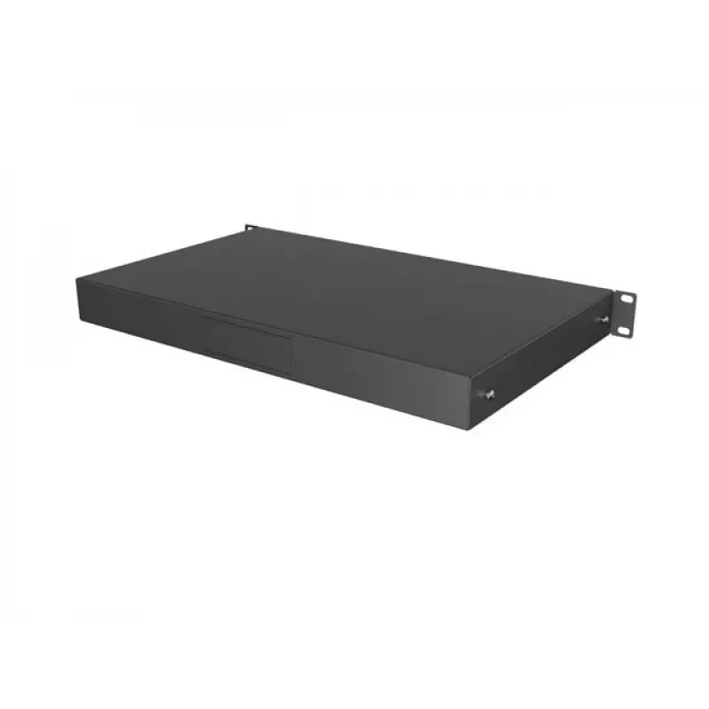 LANBERG 19-calowa 1U Szuflada Wysuwana Głębokość 270mm Czarna (483x270mm, Nośność 30kg)