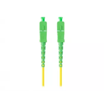 LANBERG Patchcord światłowodowy SM SC/APC-SC/APC Simplex G.657.A1 1 m żółty