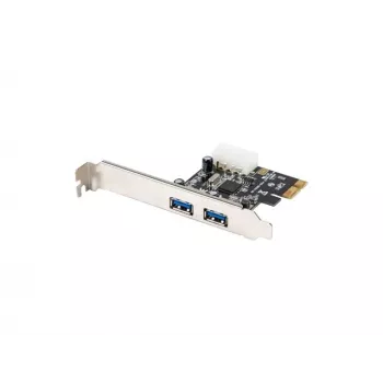 Lanberg PCE-US3-002 Wewnętrzna karta PCI Express USB 3.2 Gen 1 z 2 portami zewnętrznymi i 1 złączem wewnętrznym