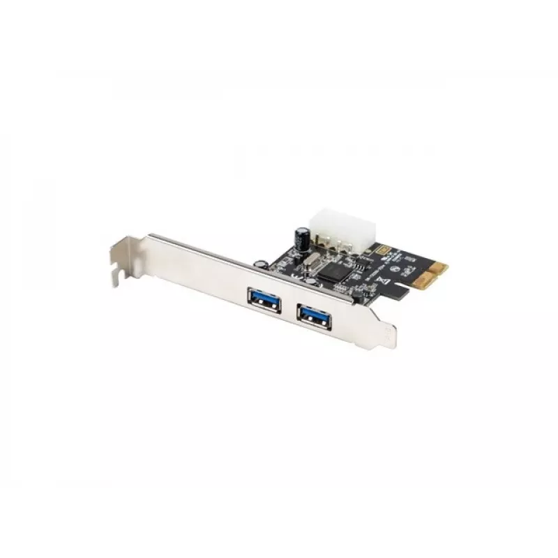Lanberg PCE-US3-002 Wewnętrzna karta PCI Express USB 3.2 Gen 1 z 2 portami zewnętrznymi i 1 złączem wewnętrznym