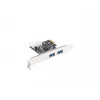 Lanberg PCE-US3-002 Wewnętrzna karta PCI Express USB 3.2 Gen 1 z 2 portami zewnętrznymi i 1 złączem wewnętrznym