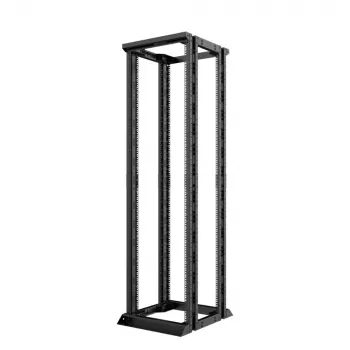 LANVIEW 19 42U Open Rack Double - Otwarta szafa serwerowa, 42U, 19 cali, czarna