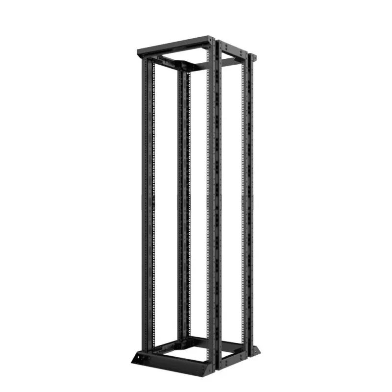 LANVIEW 19 42U Open Rack Double - Otwarta szafa serwerowa, 42U, 19 cali, czarna