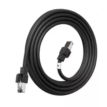 LANVIEW Cat6a HIGH-FLEX S/FTP Zewnętrzny kabel sieciowy – 10GbE, 500 MHz, 23 AWG miedź lita, czarny