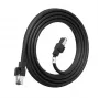 LANVIEW Cat6a HIGH-FLEX S/FTP Zewnętrzny kabel sieciowy – 10GbE, 500 MHz, 23 AWG miedź lita, czarny