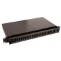 Lanview LVO231552 19-calowy 1U 24-portowy panel krosowy światłowodowy do SC Duplex/LC Quad, do montażu w szafie rack, czarny