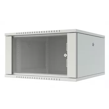 LANVIEW Quick Assembly Flat Pack 19 - 6U Szafa sieciowa naścienna, 600x500x370mm, czarna