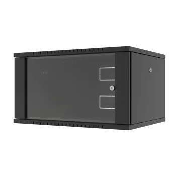 LANVIEW Quick Assembly Flat Pack 19 Szafka wisząca - 6U, 19-calowa, Czarna