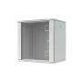 LANVIEW RWF12U45WH Quick Assembly Flat Pack 19 6U Szafa Sieciowa Wisząca (Czarny, Drzwi ze Szkła Hartowanego)