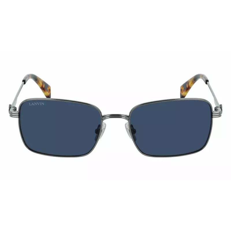 LANVIN LNV104S-050 Okulary przeciwsłoneczne unisex - czarna oprawka acetatowa, szare soczewki CR-39, 56/18/140 mm