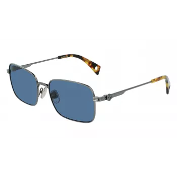 LANVIN LNV104S-050 Okulary przeciwsłoneczne unisex - czarna oprawka acetatowa, szare soczewki CR-39, 56/18/140 mm