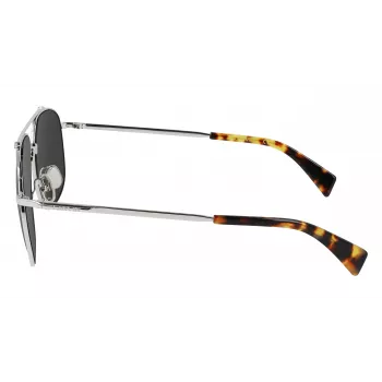 LANVIN LNV110S-045 Męskie kwadratowe okulary przeciwsłoneczne Czarny/Szary 60/14/145 mm