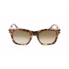 LANVIN LNV620S-213 Męskie kwadratowe okulary przeciwsłoneczne z acetatu Havana Brown Gradient 52mm