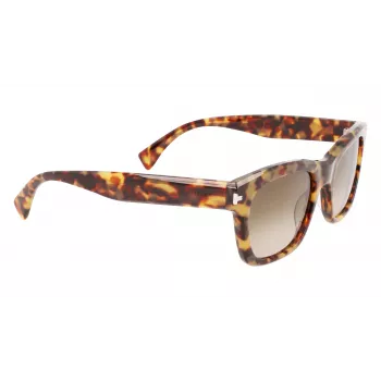 LANVIN LNV620S-213 Męskie kwadratowe okulary przeciwsłoneczne z acetatu Havana Brown Gradient 52mm