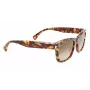 LANVIN LNV620S-213 Męskie kwadratowe okulary przeciwsłoneczne z acetatu Havana Brown Gradient 52mm