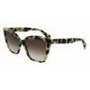 LANVIN Damskie okulary przeciwsłoneczne motylkowe LNV617S-272 Havana/Brown Gradient 59mm