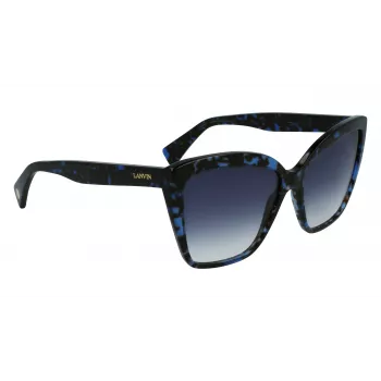 LANVIN Women's LNV617S-425 Butterfly Sunglasses Blue Gradient 59mm