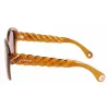 Okulary przeciwsłoneczne LANVIN damskie LNV628S-208 Cat Eye Havana Acetat Brązowy Gradient Soczewka 54mm