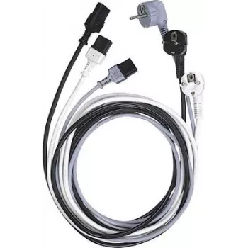 Kabel zasilający LAPP z wtyczką Schuko do gniazda IEC C13, H05VV-F, 2,5 m, czarny, 10 A, 250 V 73222334