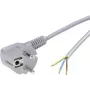 Kabel zasilający LAPP z wtyczką Schuko do otwartego końca, szary, 3m, H05VV-F 3G1.5, 70261138