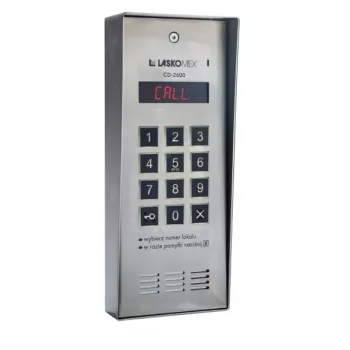 Laskomex CD-2600R Audio Panel Drzwiowy z Czytnikiem RFID ze Stali Nierdzewnej, Montaż Natynkowy