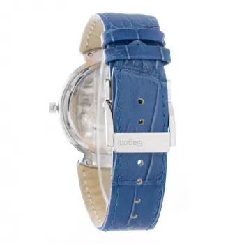 Zegarek męski LAURA BIAGIOTTI LB0033M-02 40mm Stal nierdzewna Kwarcowy Analogowy Czarna tarcza Skórzany pasek