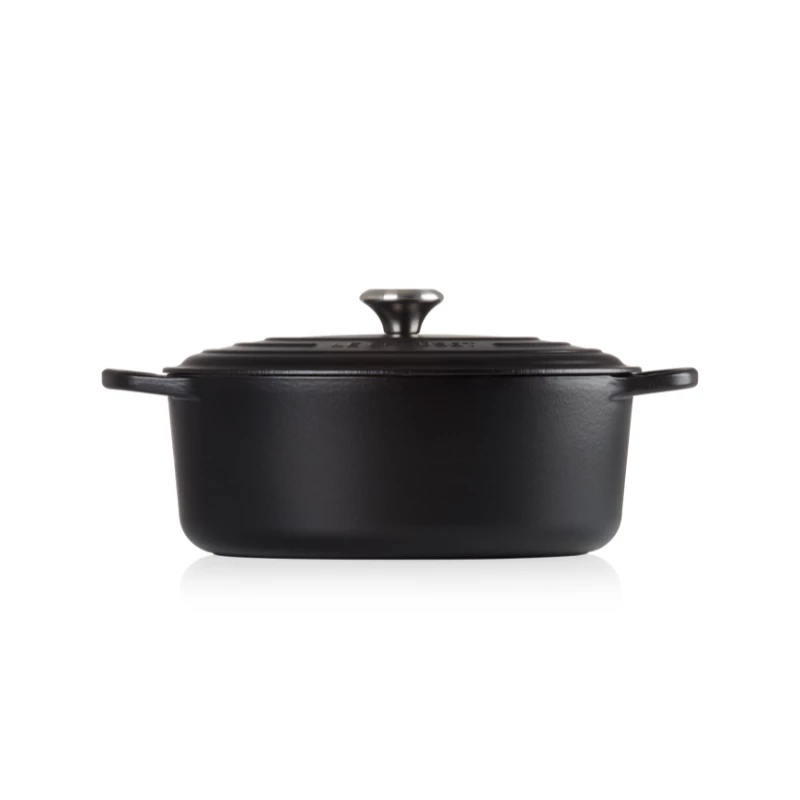 Le Creuset Signature Oval Roaster 31 cm Czarny Emaliowany Żeliwny (4.7L)