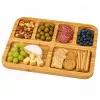 LEAN Bamboo Board Platter with Compartments for Serving Tray 36 x 28cm