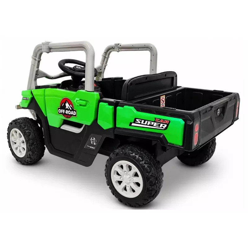 LEAN CARS 4x4 Battery-Powered Ride-On Vehicle GTS2299-H 24V Zielony
