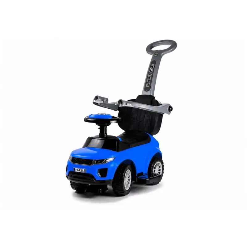 LEAN CARS 614W Jeździk z Pchaczem i Uchwytem dla Rodzica - Niebieski