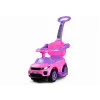 LEAN CARS 614W Pchacz dla maluchów z rączką dla rodzica - Różowy