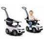 LEAN CARS 614W Samochodzik dla maluchów z rączką dla rodzica - Biały