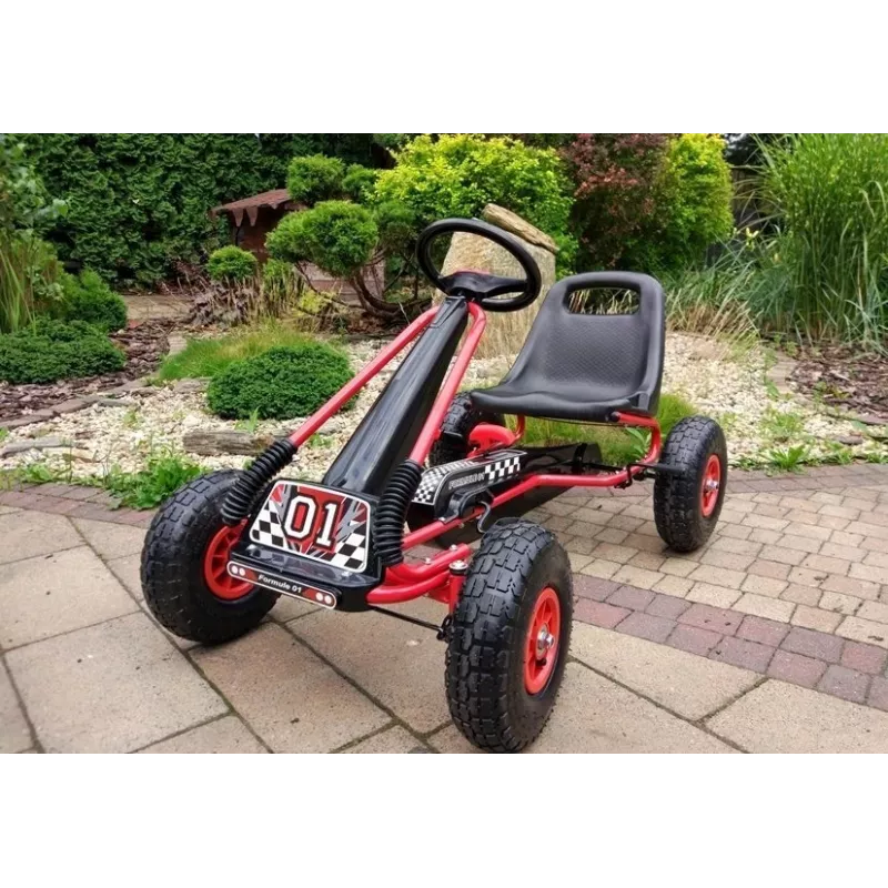 LEAN CARS A-15 GO KART Czerwony
