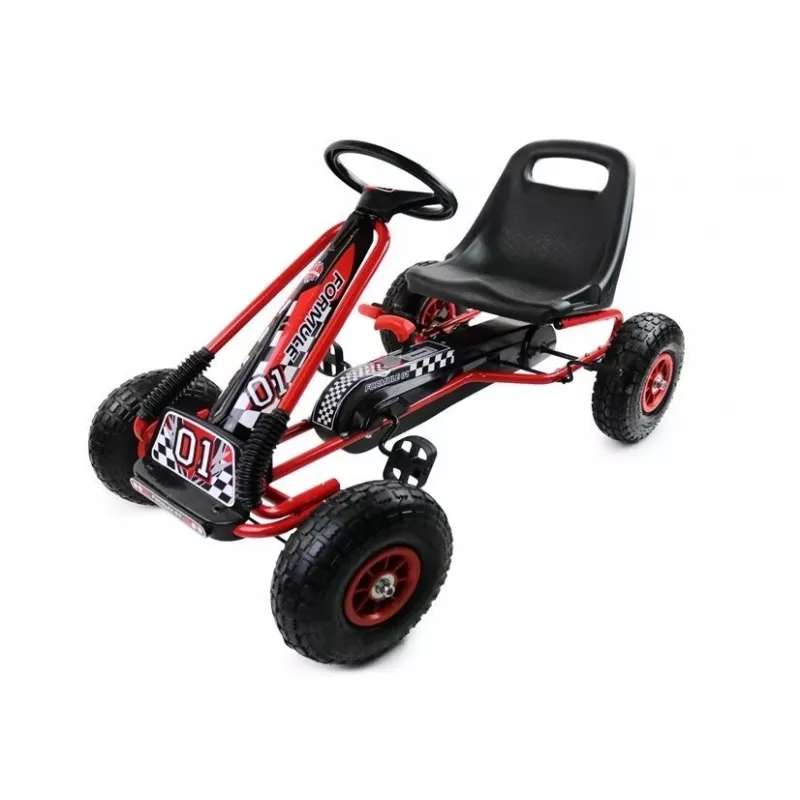 LEAN CARS A-15 GO KART Czerwony