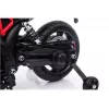 LEAN CARS Aprilia A007 Elektryczny motocykl na pedały Czarno-czerwony