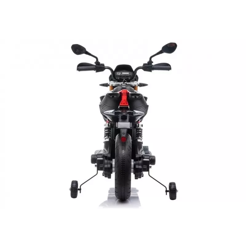 LEAN CARS Aprilia A007 Elektryczny motocykl na pedały Czarno-czerwony