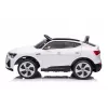 LEAN CARS Audi E-Tron Elektryczny samochodzik dla dzieci Biały QLS-6688 z diodami LED i odtwarzaczem MP3
