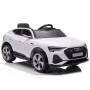 LEAN CARS Audi E-Tron Elektryczny samochodzik dla dzieci Biały QLS-6688 z diodami LED i odtwarzaczem MP3