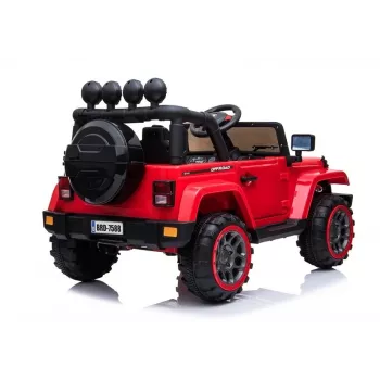 LEAN CARS Samochód akumulatorowy Jeep BRD-7588 Czerwony 4x4 7408
