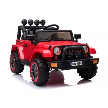 LEAN CARS Samochód akumulatorowy Jeep BRD-7588 Czerwony 4x4 7408