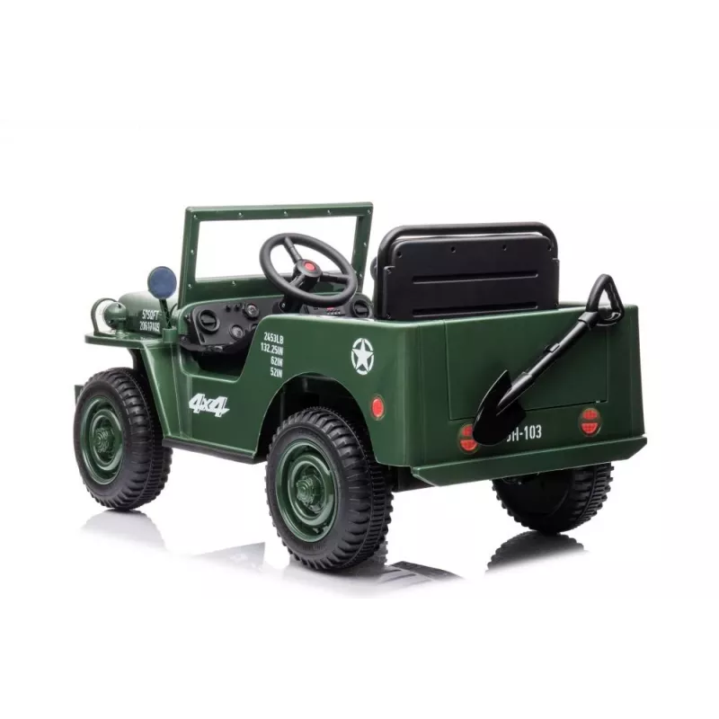 LEAN CARS Samochód akumulatorowy JH-103 Army Green 4x4
