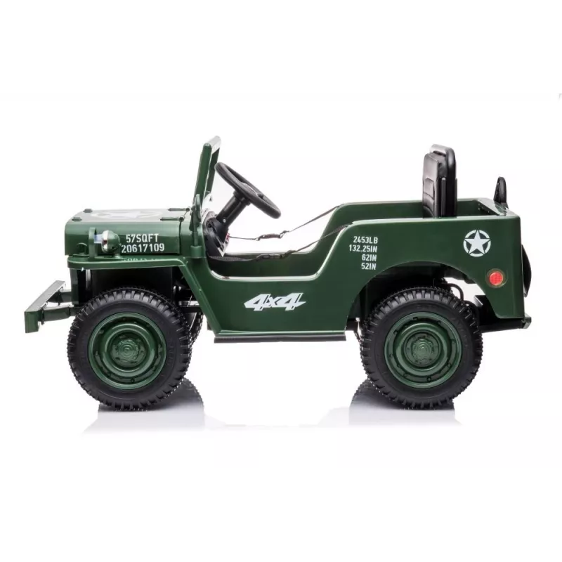 LEAN CARS Samochód akumulatorowy JH-103 Army Green 4x4