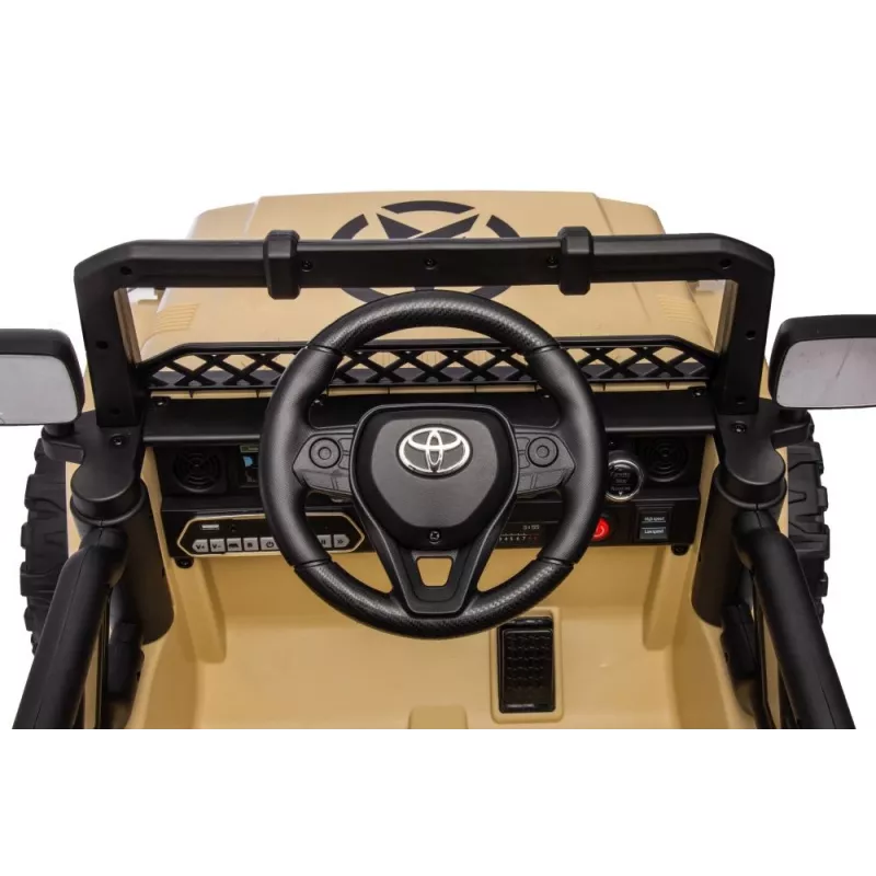 LEAN CARS Samochód akumulatorowy Toyota FJ Khaki 4x4 15765 Lean Toys
