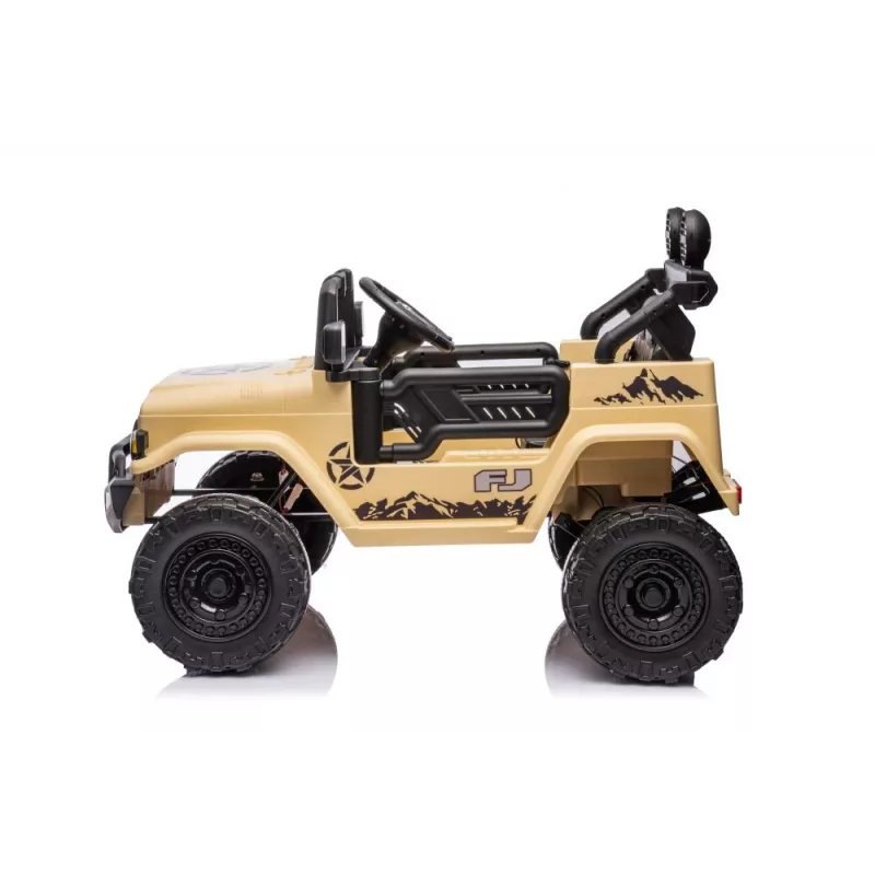 LEAN CARS Samochód akumulatorowy Toyota FJ Khaki 4x4 15765 Lean Toys