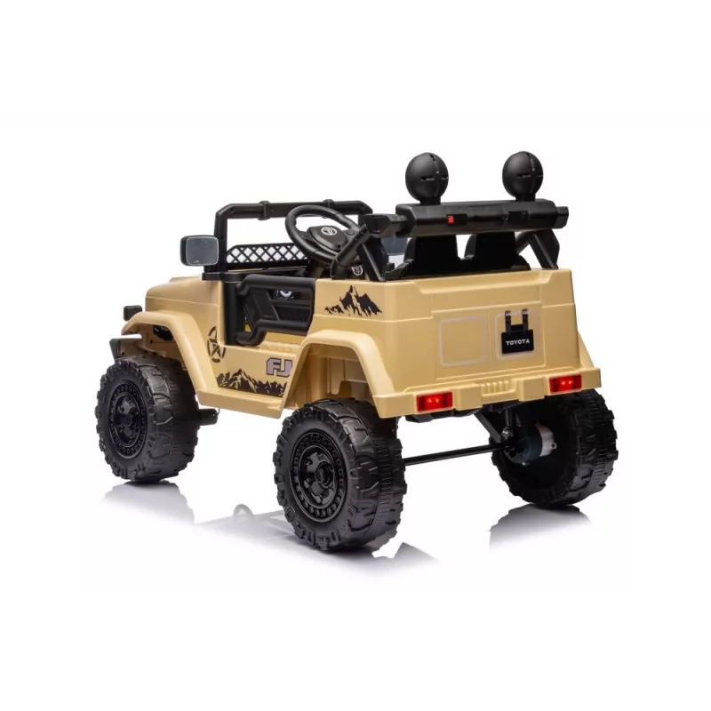 LEAN CARS Samochód akumulatorowy Toyota FJ Khaki 4x4 15765 Lean Toys