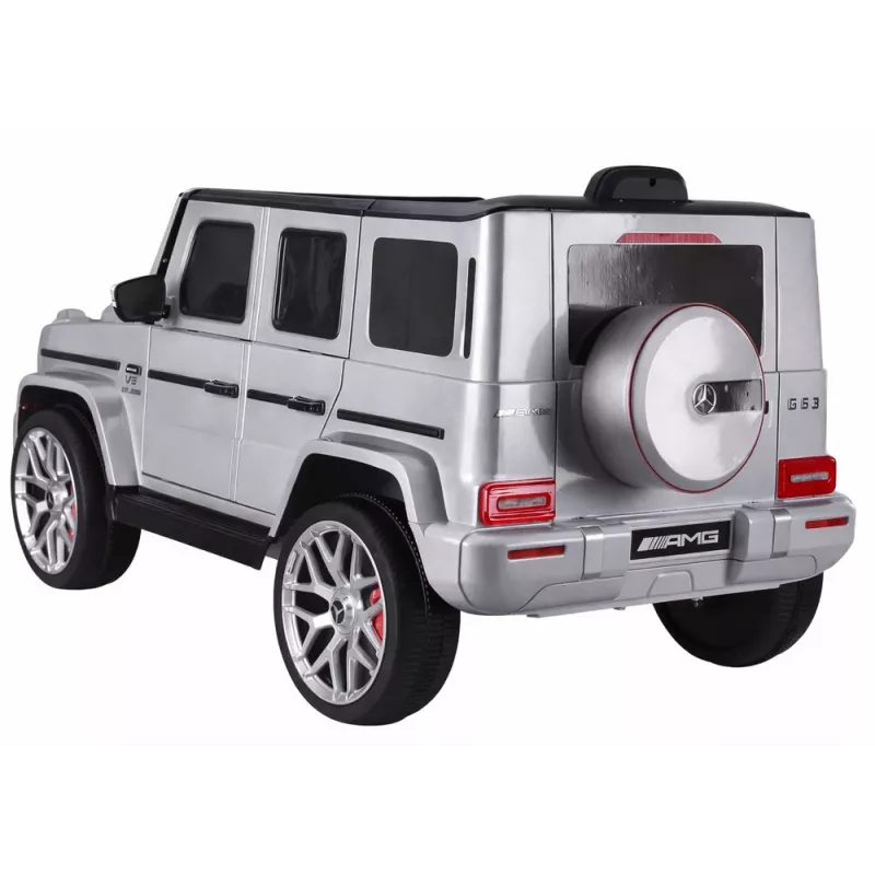 LEAN CARS Samochód na baterie Mercedes G63 S306-1 Srebrny