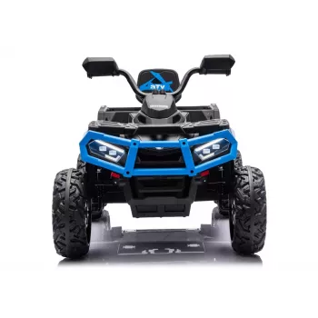 LEAN CARS Quad ATV na akumulator 6 kół z przyczepą JC606 24V 4x4 Niebieski